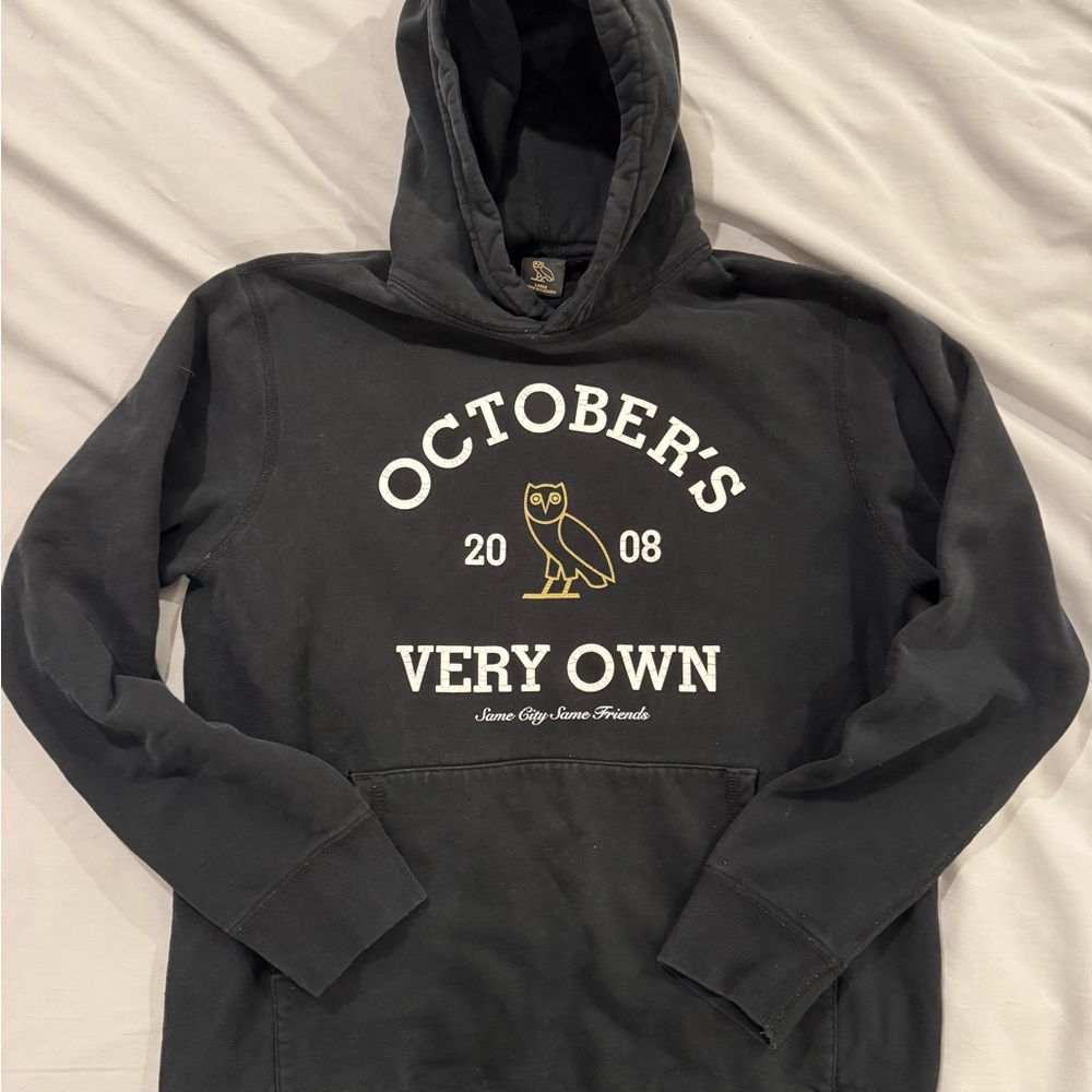 OVO Collegiate Hoodie Black Hoodie Sweater size Large